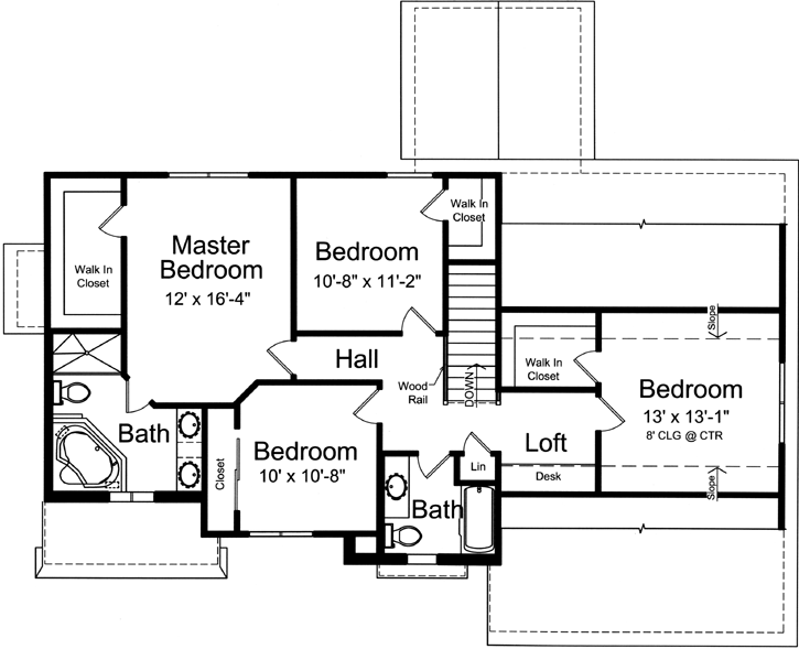Upper/Second Floor Plan: 23-447