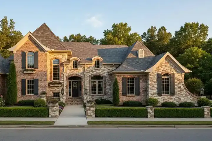 French Country house plans 23-450 - front exterior, 1,895 sq ft, 3 bed, 2 bath house plans | Monster House Plans