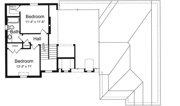 Upper/Second Floor Plan: 23-450