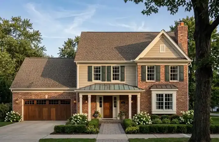Southern Colonial house plans 23-451 - front exterior, 1,670 sq ft, 3 bed, 2 bath house plans | Monster House Plans
