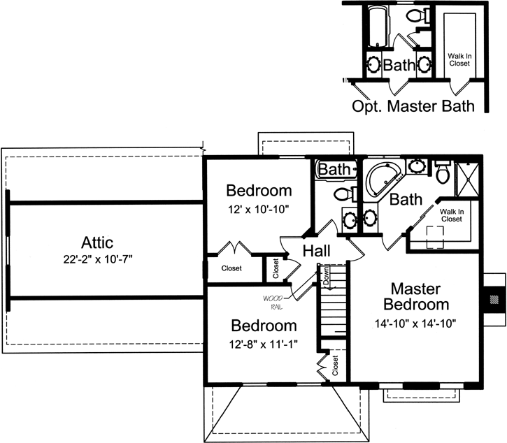 Upper/Second Floor Plan: 23-451