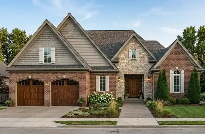 Traditional house plans 23-452 - front exterior, 2,586 sq ft, 4 bed, 2 bath house plans | Monster House Plans