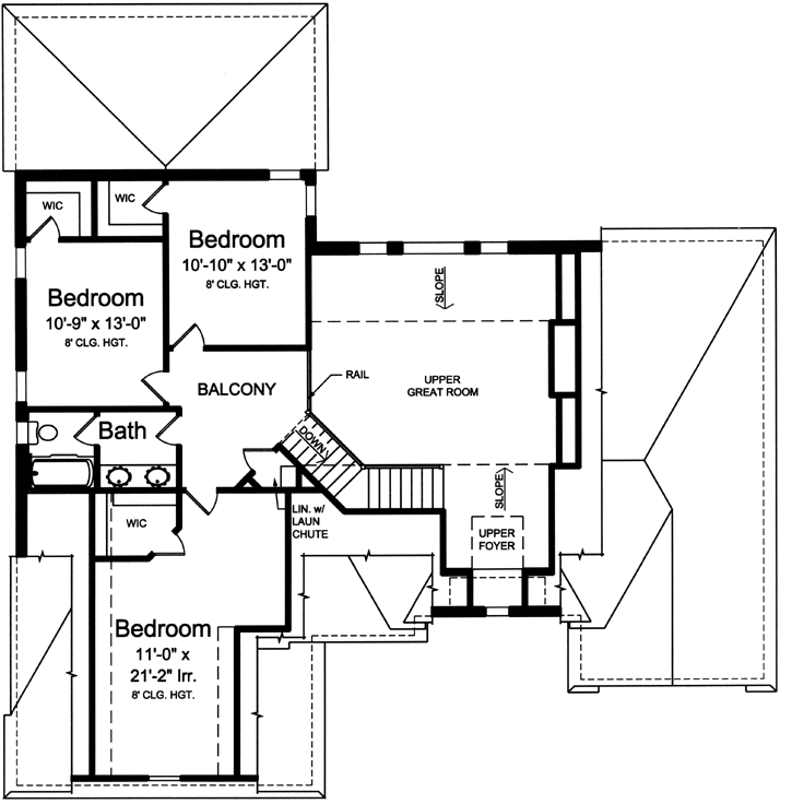 Upper/Second Floor Plan: 23-452