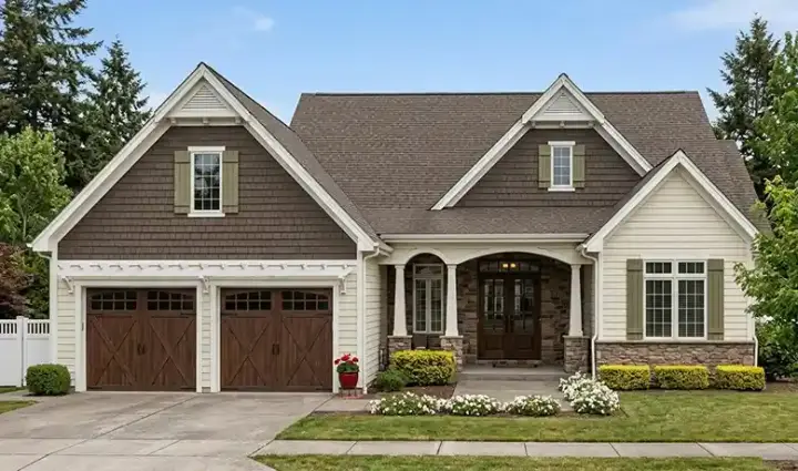 European house plans 23-454 - front exterior, 2,415 sq ft, 4 bed, 2 bath house plans | Monster House Plans