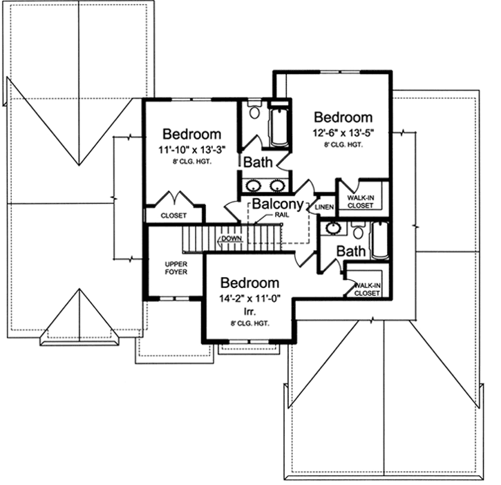 Upper/Second Floor Plan: 23-455