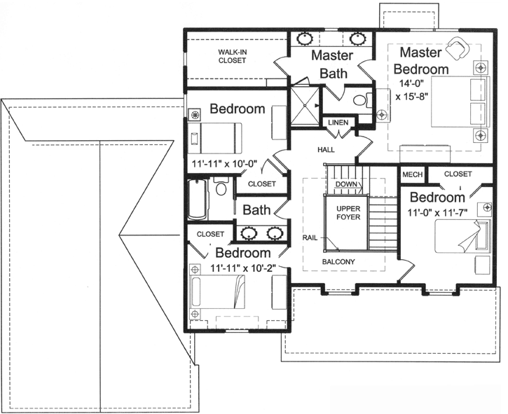 Upper/Second Floor Plan: 23-460
