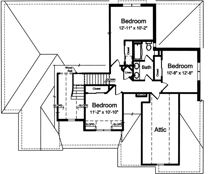 Upper/Second Floor Plan: 23-461