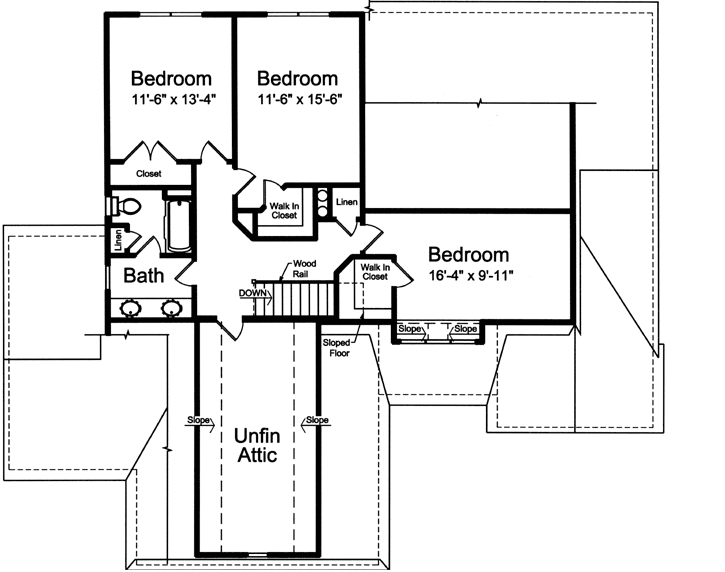 Upper/Second Floor Plan: 23-462