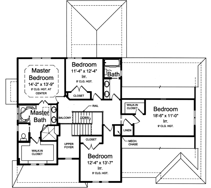 Upper/Second Floor Plan: 23-465