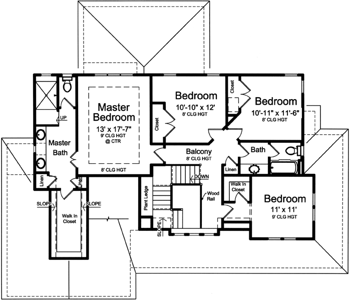 Upper/Second Floor Plan: 23-466