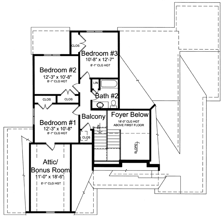 Upper/Second Floor Plan: 23-468