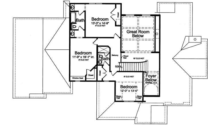 Upper/Second Floor Plan: 23-474