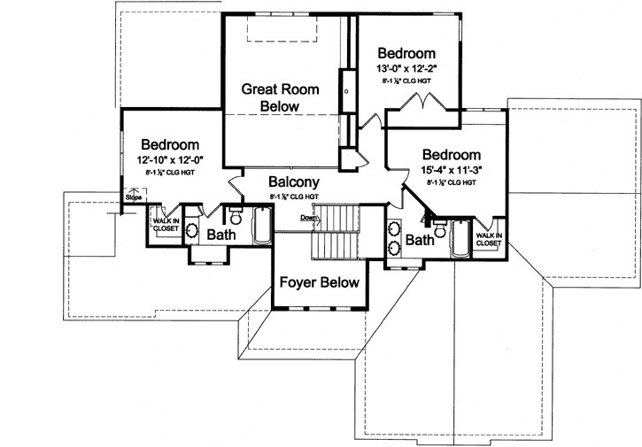 Upper/Second Floor Plan: 23-476