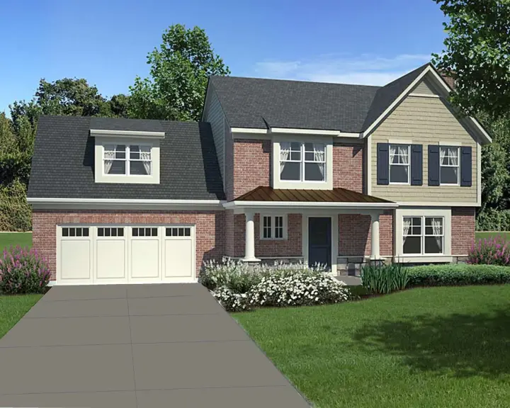 Traditional house plans 23-479 - front exterior, 1,770 sq ft, 3 bed, 2 bath house plans | Monster House Plans