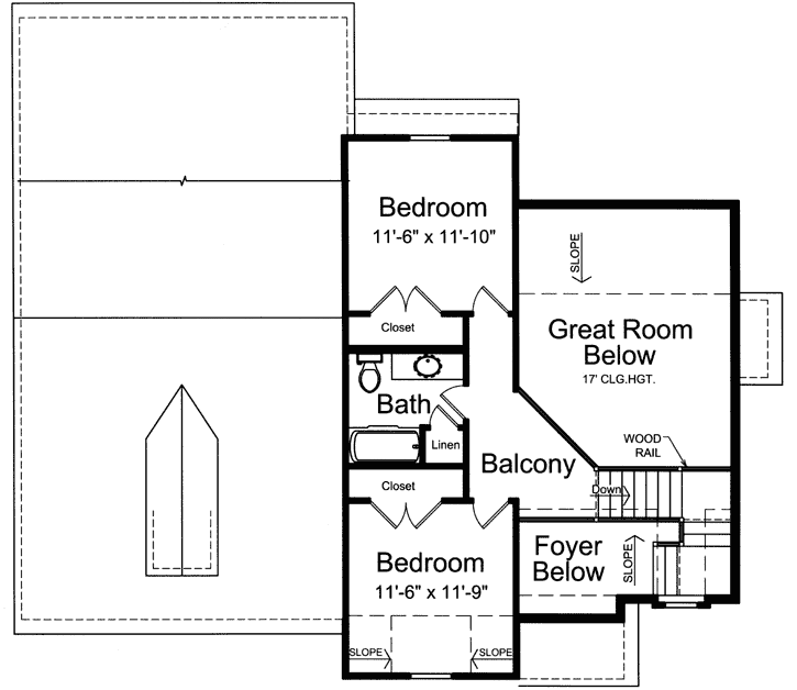 Upper/Second Floor Plan: 23-481