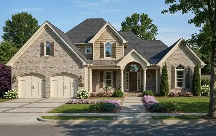 Southern house plans 23-484 - front exterior, 2,482 sq ft, 4 bed, 3 bath house plans | Monster House Plans