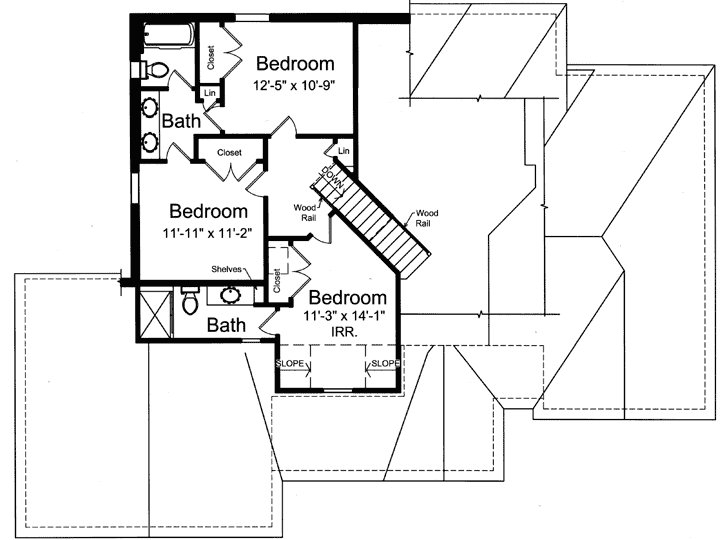 Upper/Second Floor Plan: 23-484