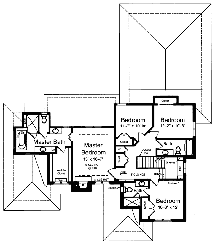 Upper/Second Floor Plan: 23-485