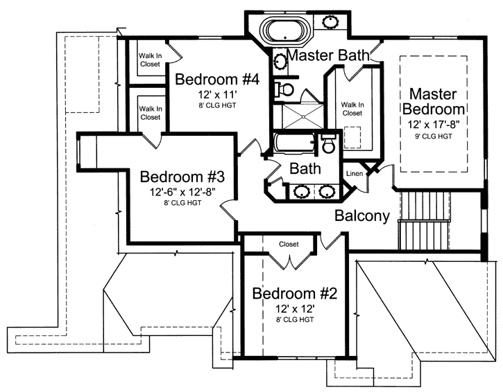 Upper/Second Floor Plan: 23-486