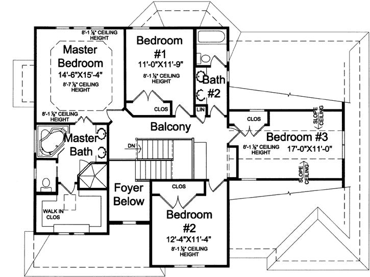 Upper/Second Floor Plan: 23-489