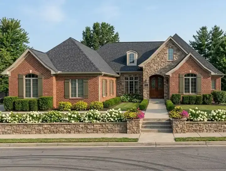 Traditional house plans 23-491 - front exterior, 3,078 sq ft, 3 bed, 2 bath house plans | Monster House Plans