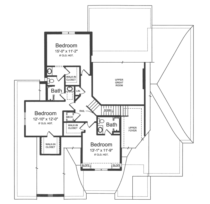 Upper/Second Floor Plan: 23-498