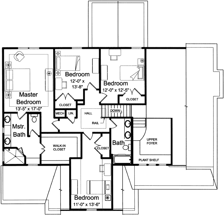 Upper/Second Floor Plan:23-506