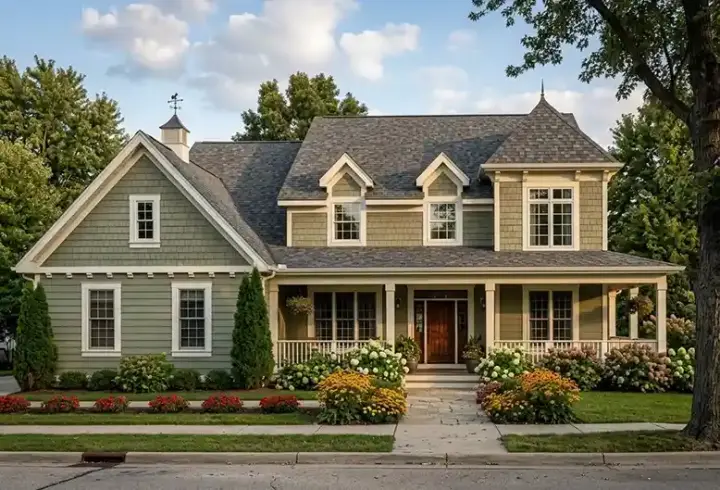 Country house plans 23-510 - front exterior, 2,478 sq ft, 4 bed, 2 bath house plans | Monster House Plans