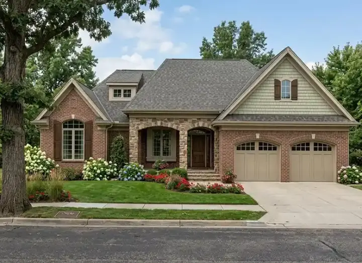 Traditional house plans 23-512 - front exterior, 1,902 sq ft, 3 bed, 2 bath house plans | Monster House Plans