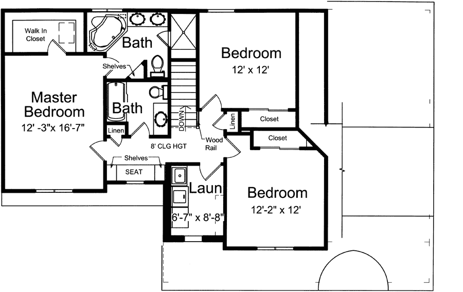 Upper/Second Floor Plan: 23-516