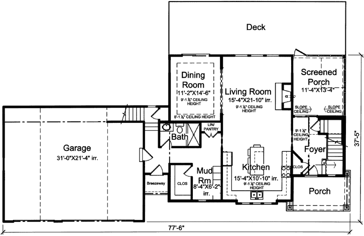 Main Floor Plan: 23-521