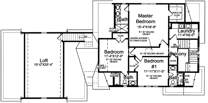 Upper/Second Floor Plan: 23-521