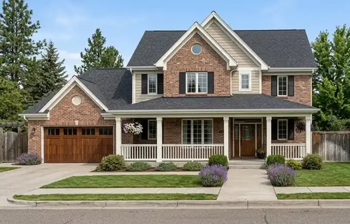 Farmhouse house plans 23-523 - front exterior, 2,076 sq ft, 4 bed, 2 bath house plans | Monster House Plans