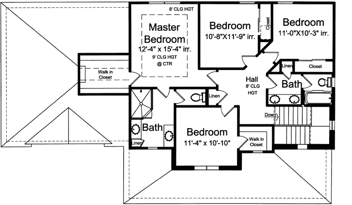 Upper/Second Floor Plan: 23-523
