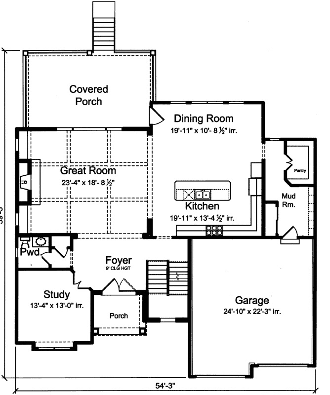 Main Floor Plan: 23-524