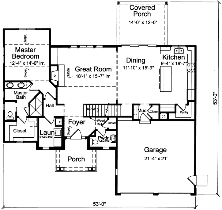 Main Floor Plan: 23-525