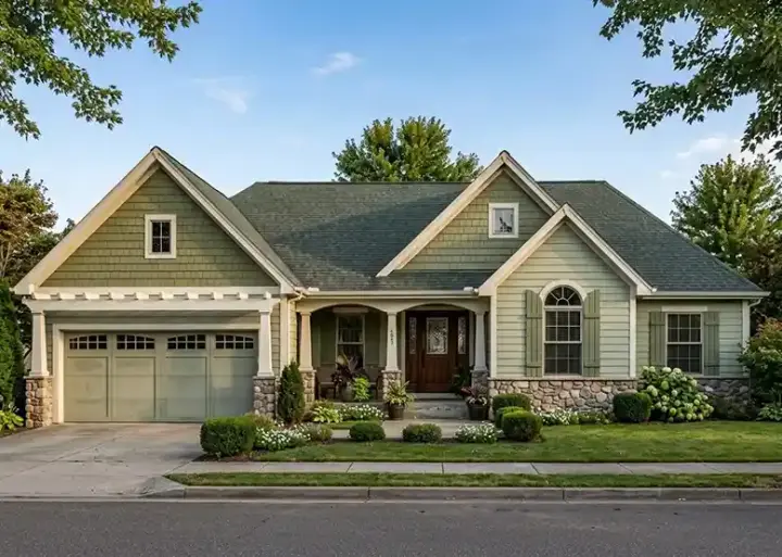 Traditional house plans 23-535 - front exterior, 1,694 sq ft, 3 bed, 2 bath house plans | Monster House Plans