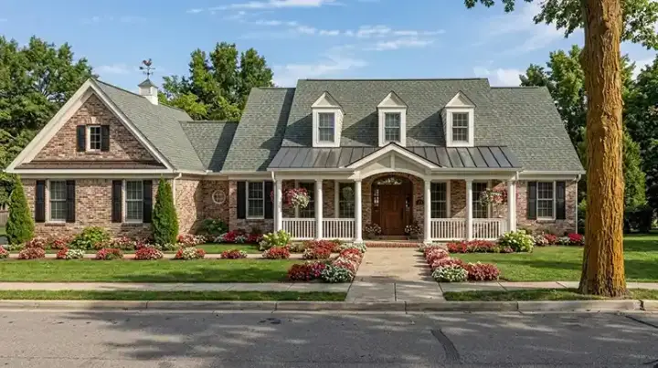 Country house plans 23-540 - front exterior, 2,041 sq ft, 3 bed, 2 bath house plans | Monster House Plans