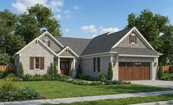 Traditional house plans 23-546 - front exterior, 1,686 sq ft, 3 bed, 2 bath house plans | Monster House Plans