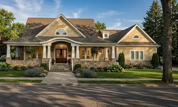 Craftsman house plans 23-574 - front exterior, 2,482 sq ft, 4 bed, 2 bath house plans | Monster House Plans