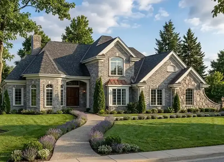 Traditional house plans 23-597 - front exterior, 2,897 sq ft, 4 bed, 3 bath house plans | Monster House Plans