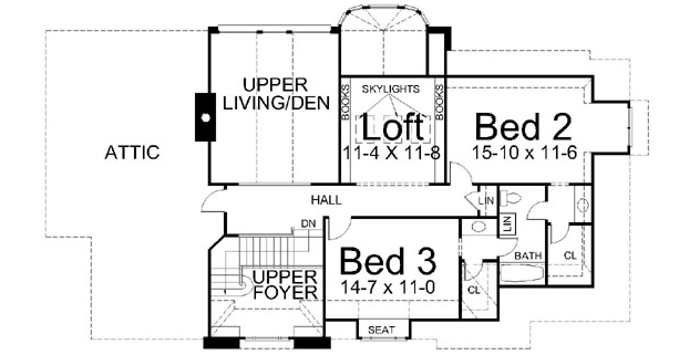 Upper/Second Floor Plan: 24-101