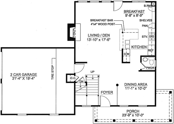 Main Floor Plan: 24-104