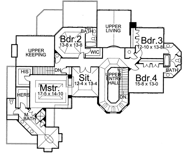 Upper/Second Floor Plan: 24-105