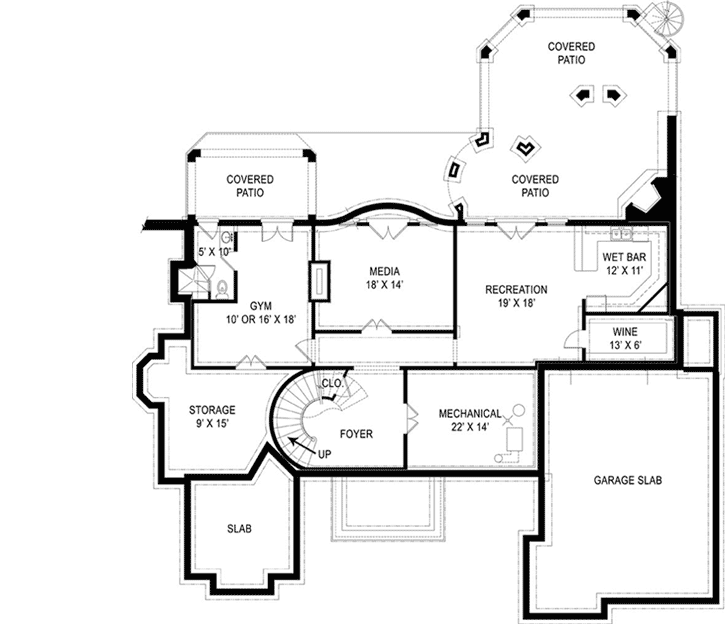 Lower Floor Plan: 24-106
