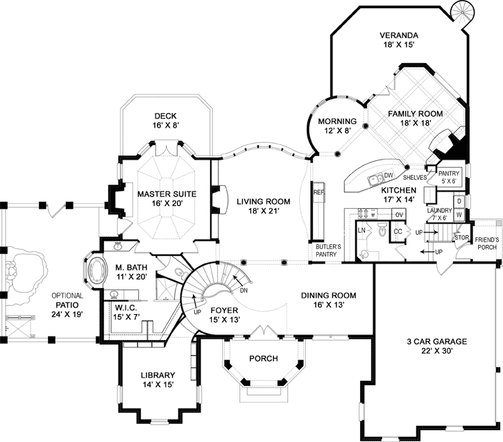 Main Floor Plan: 24-106