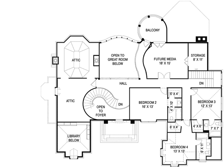 Upper/Second Floor Plan: 24-106