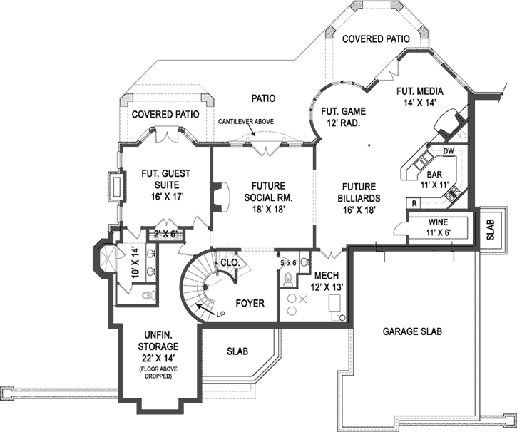Lower Floor Plan: 24-112