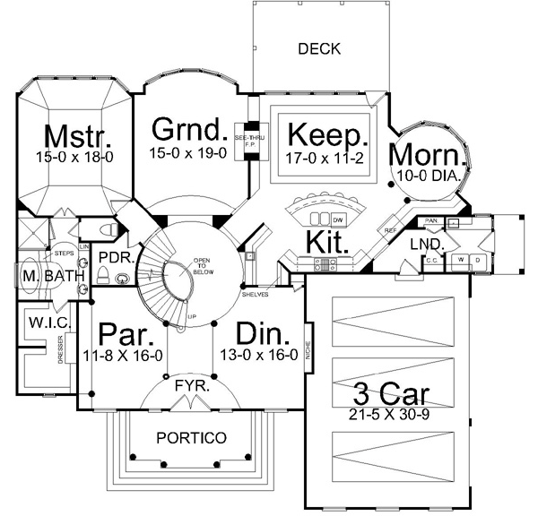 Main Floor Plan: 24-121