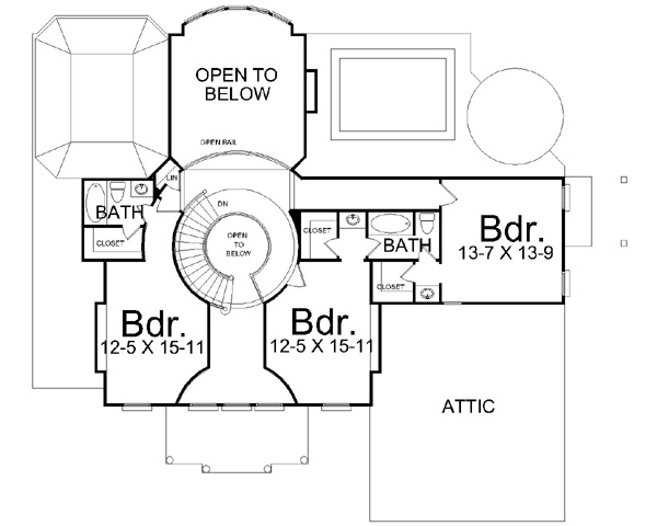 Upper/Second Floor Plan: 24-121